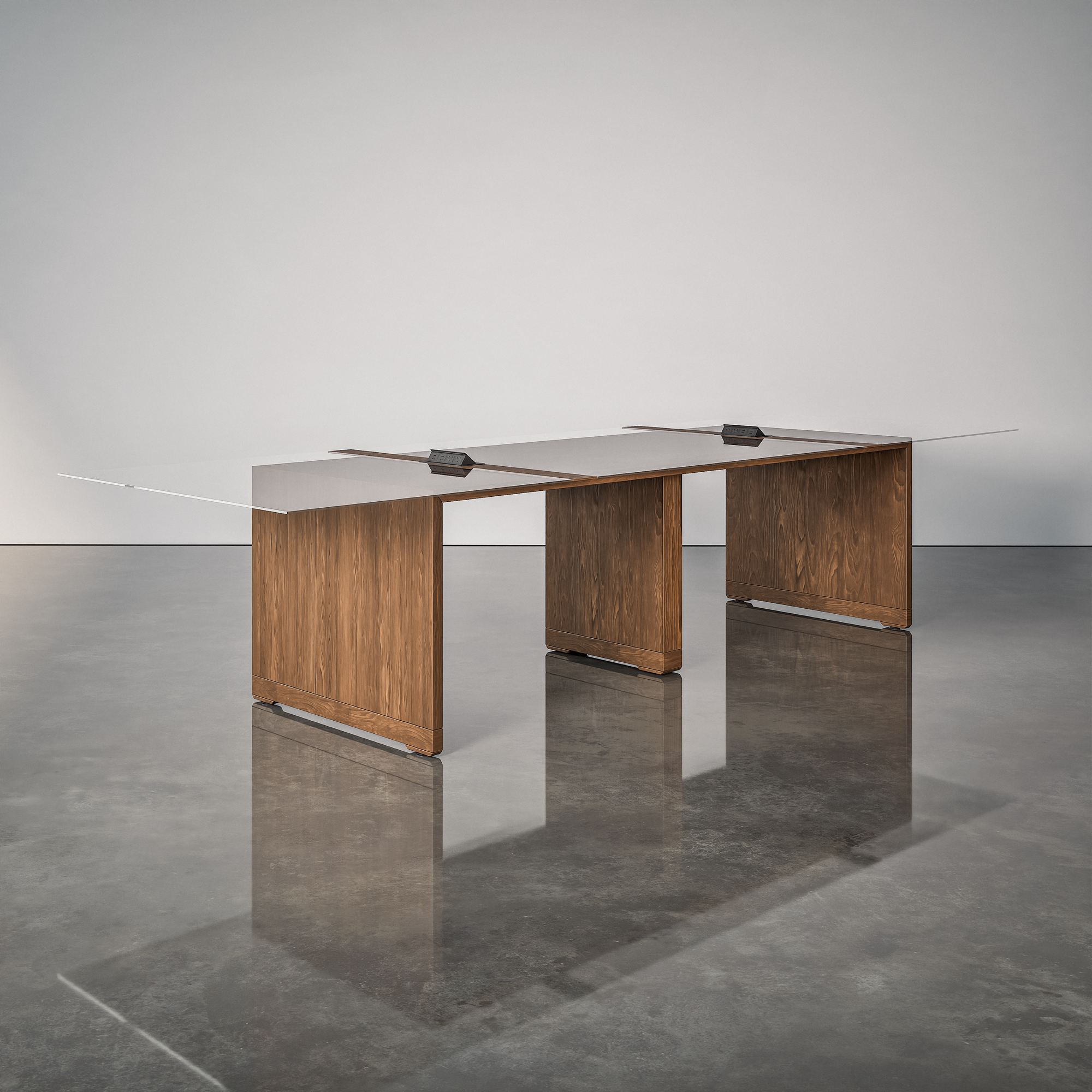 Glass Breadboard Table