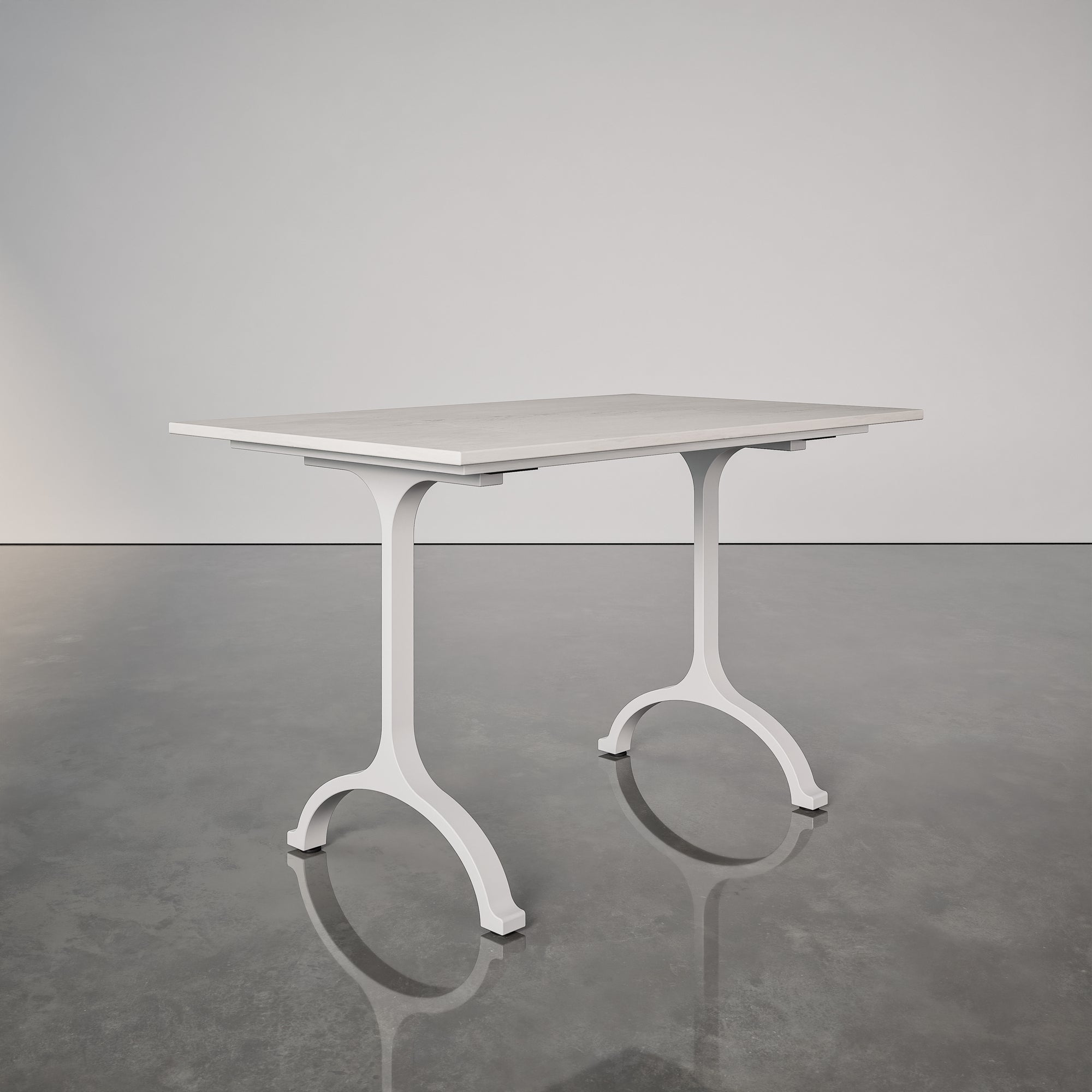 Steel & Stone Wishbone Table
