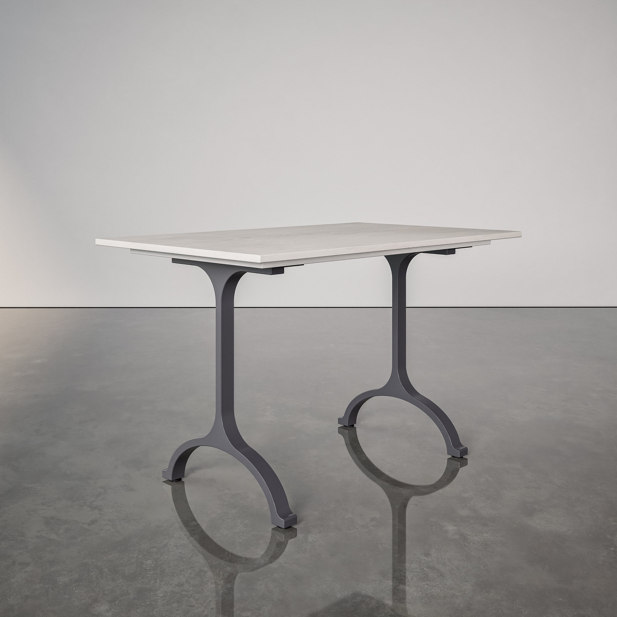 Steel & Stone Wishbone Table