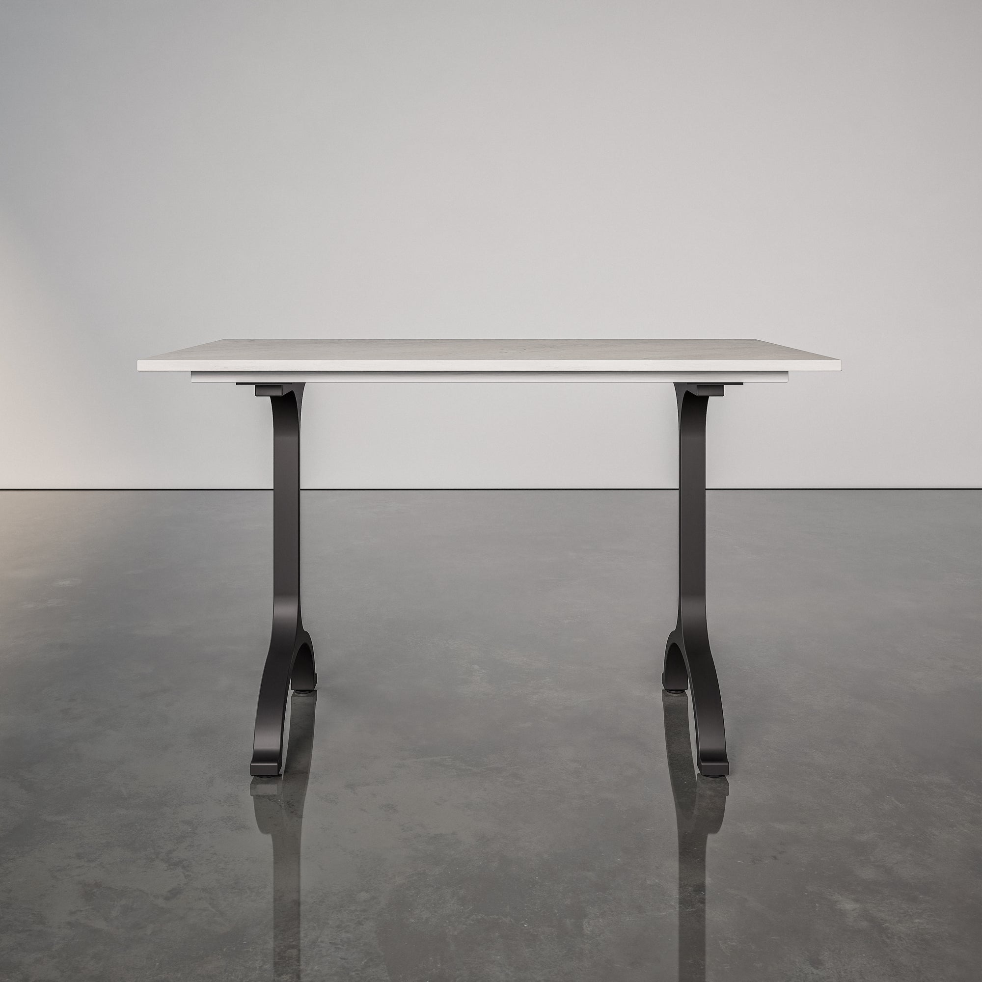 Steel & Stone Wishbone Table