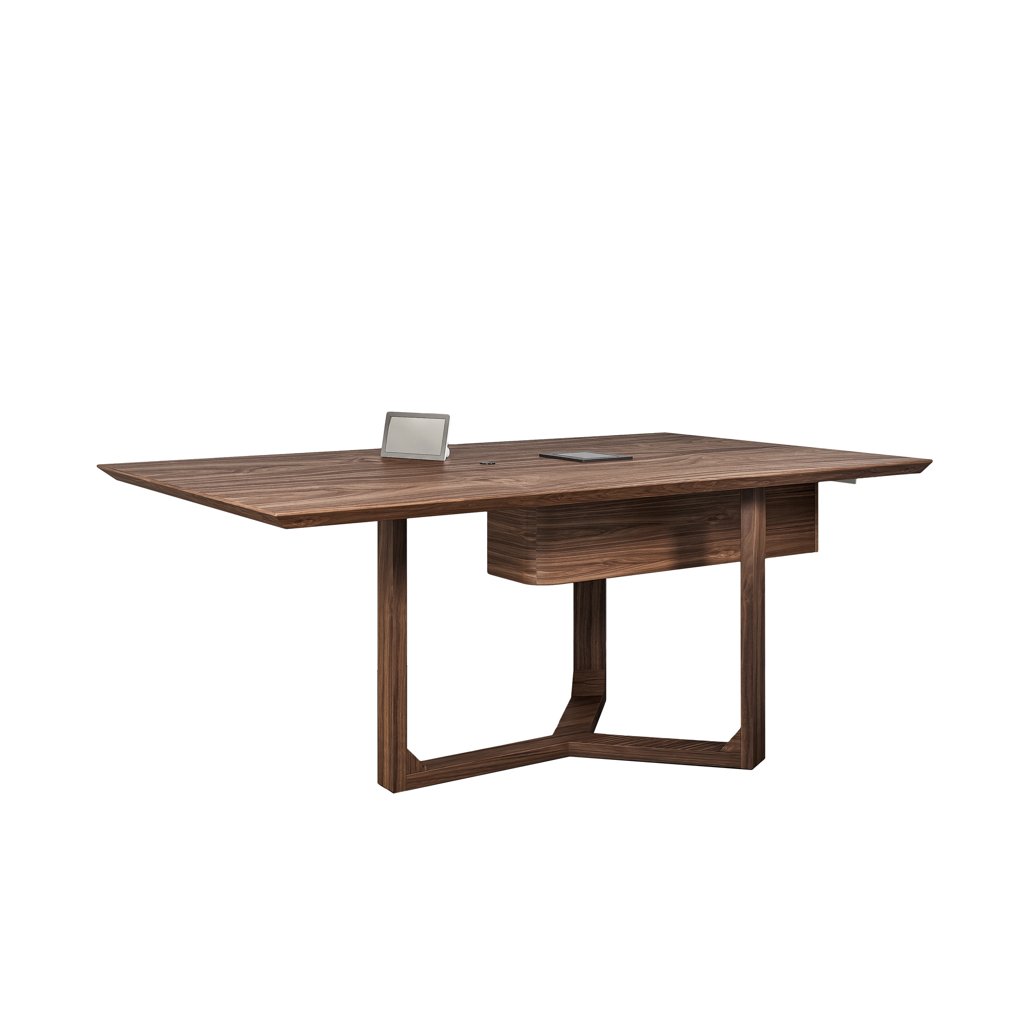 AV Meeting Table - Wood Base