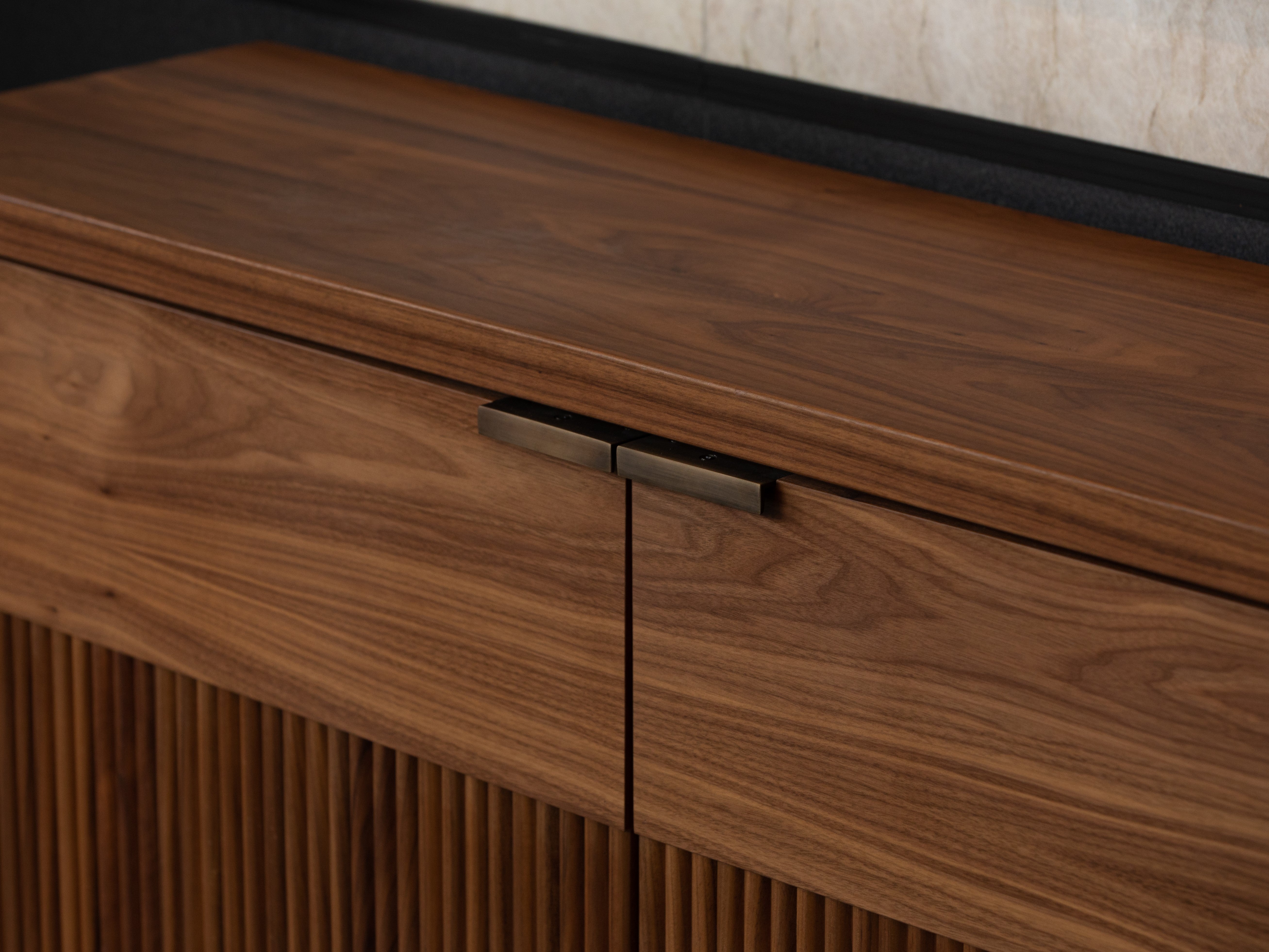 Slatted Wood Credenza - Hugo & Hoby