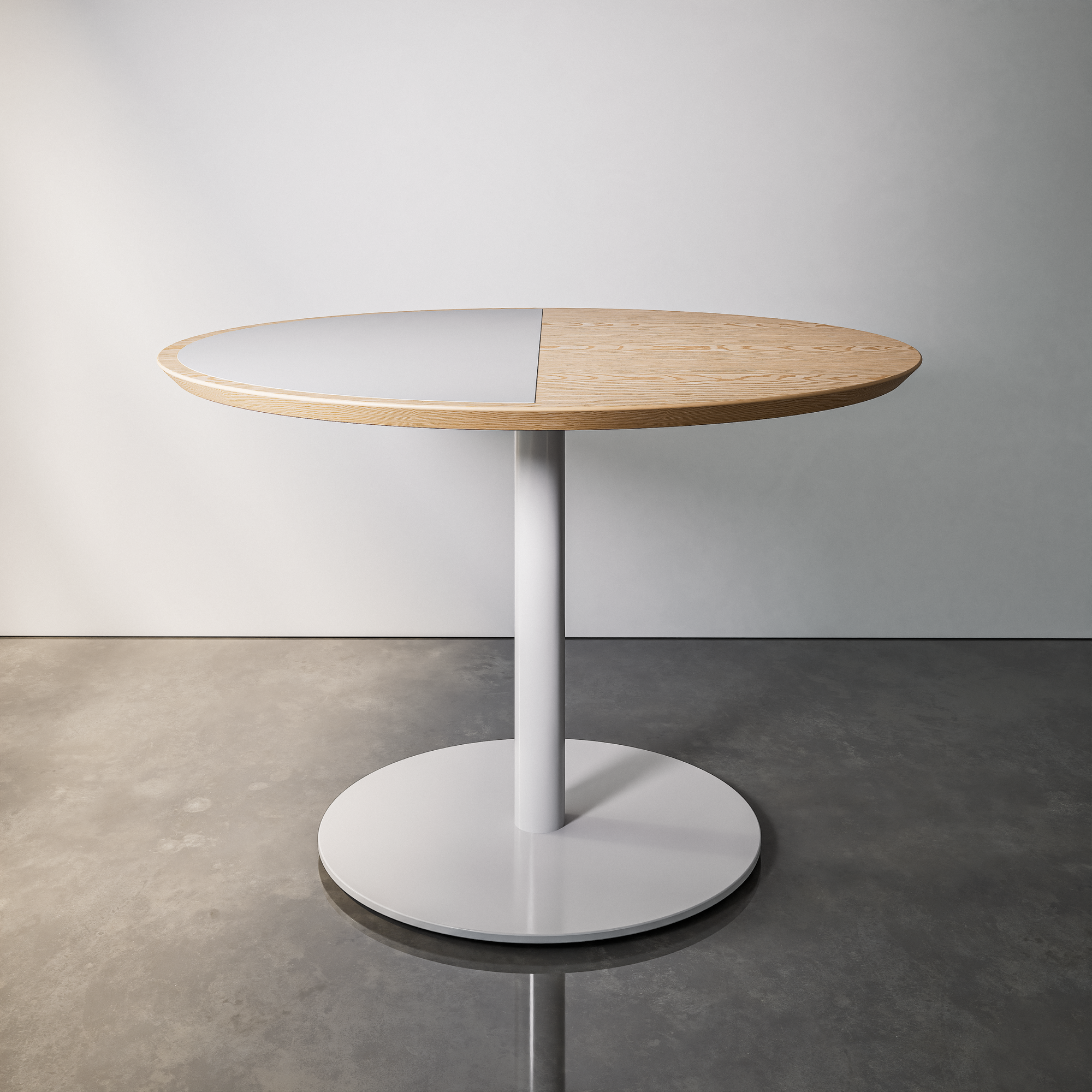 Round Wood & Laminate Pedestal