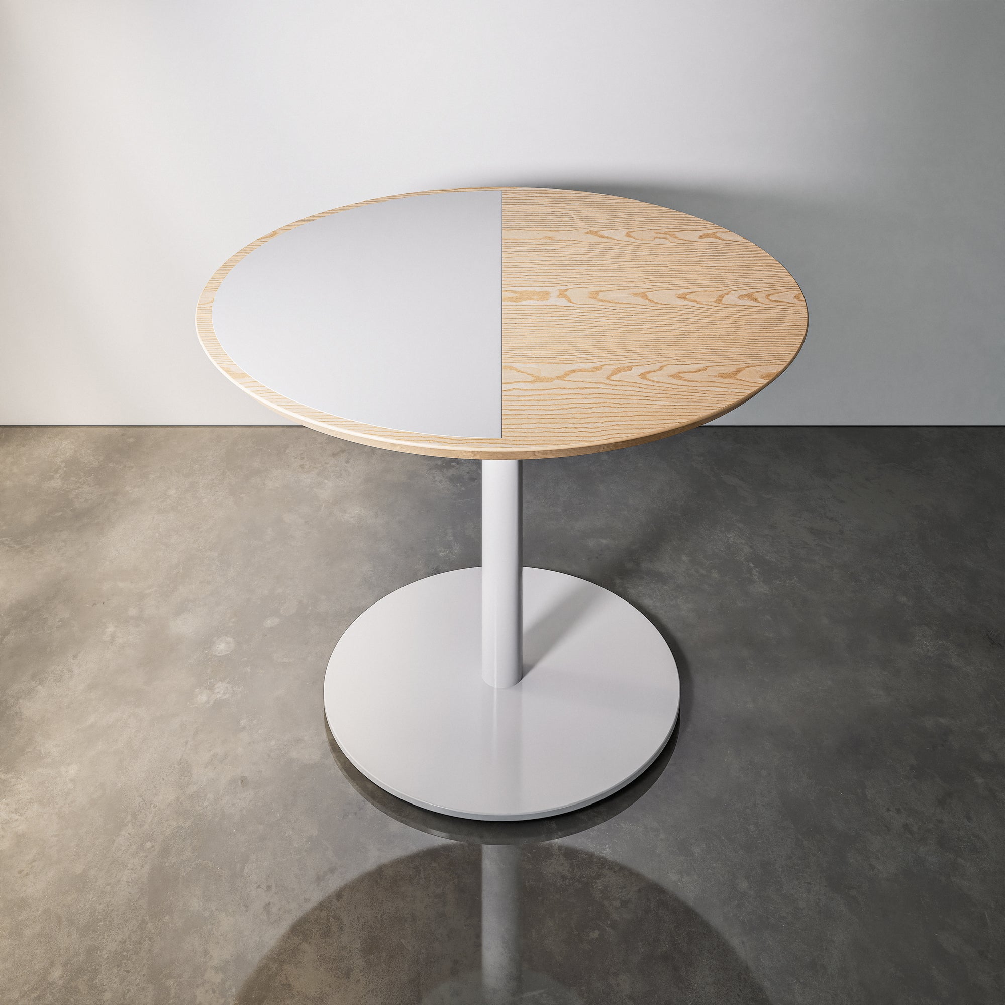 Round Wood & Laminate Pedestal