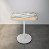 Chamfered Stone & Wood Pedestal