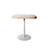 Chamfered Stone & Wood Pedestal