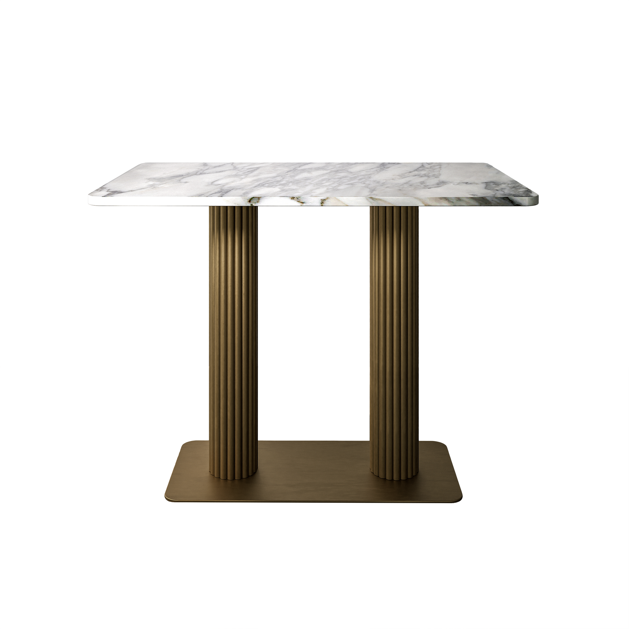 Stone & Brass Fluted