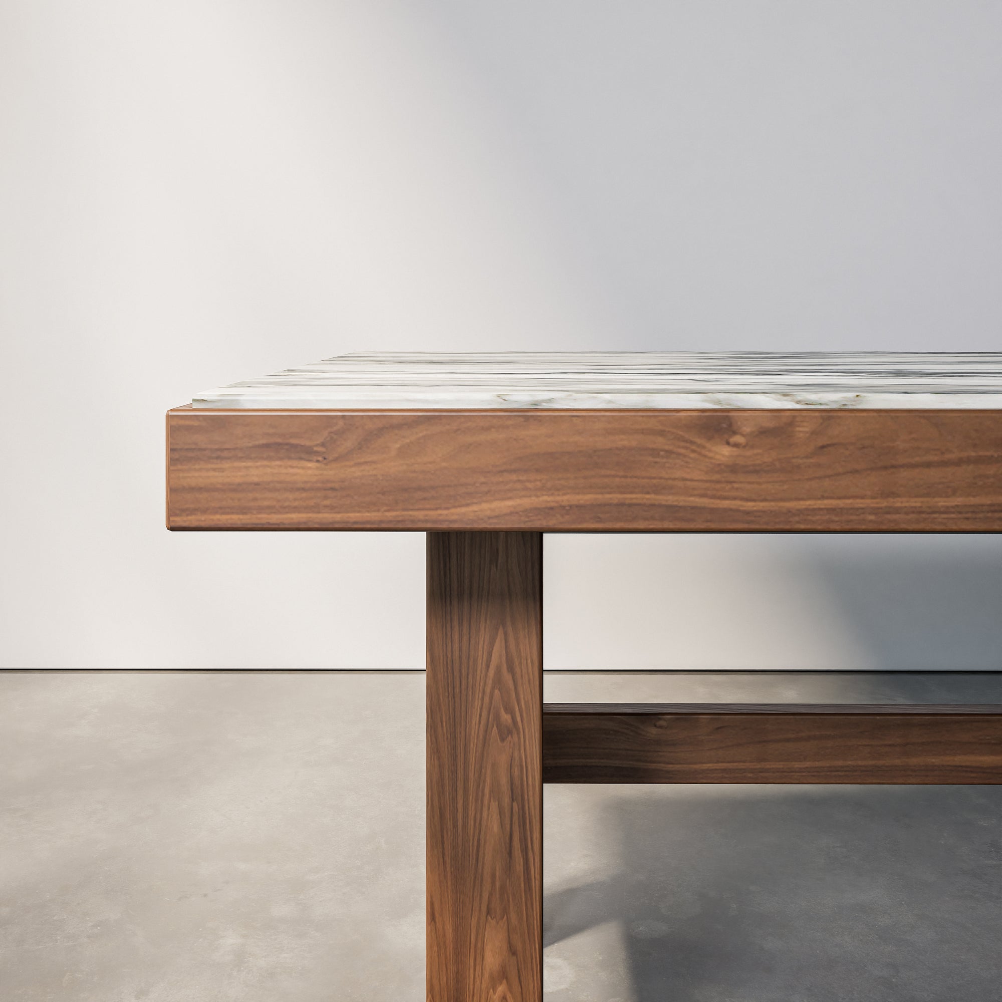 Rectangular Stone & Wood