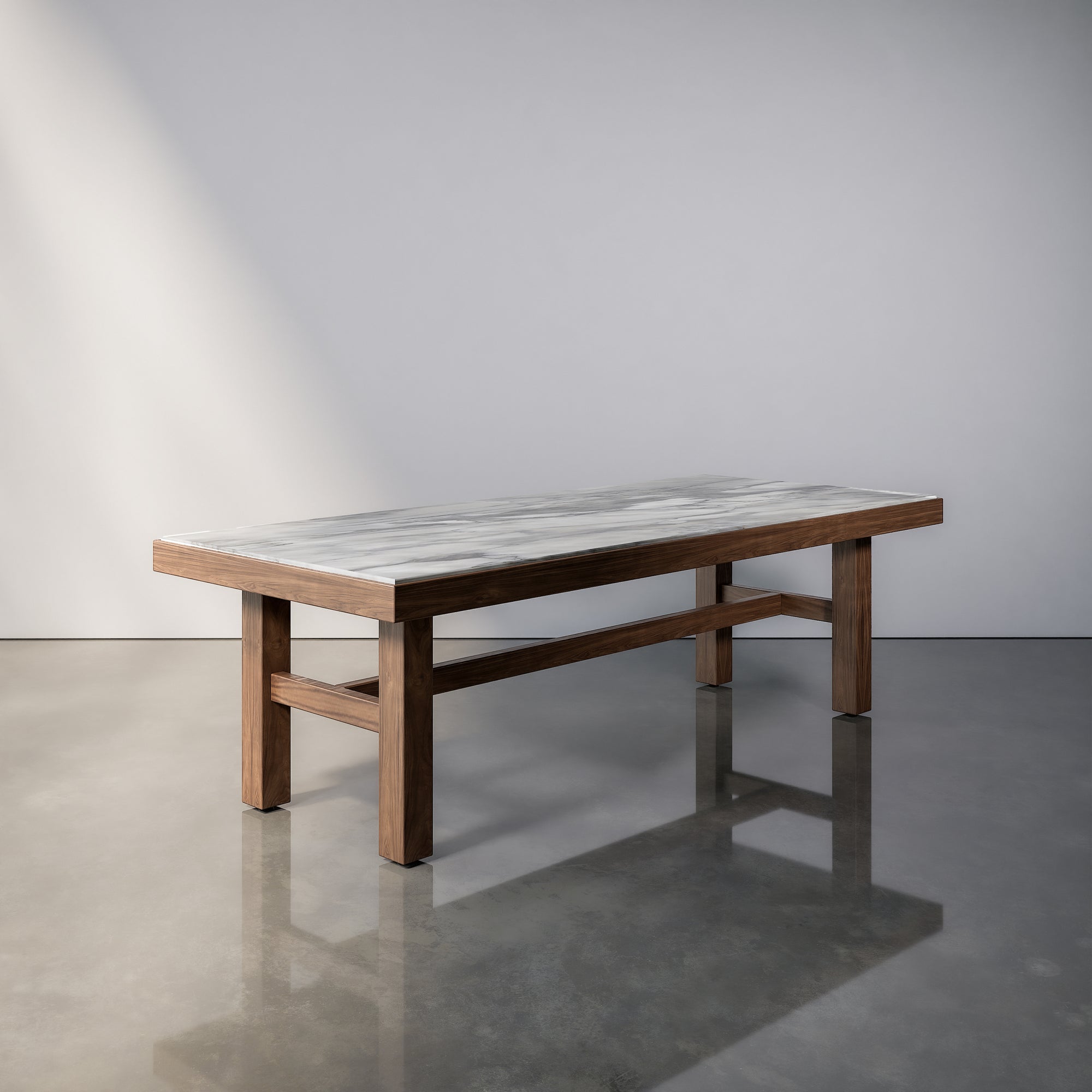 Rectangular Stone & Wood