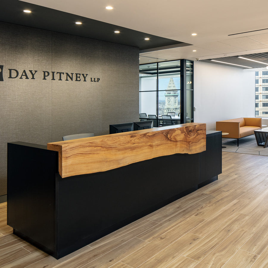 Live Edge Reception Desk