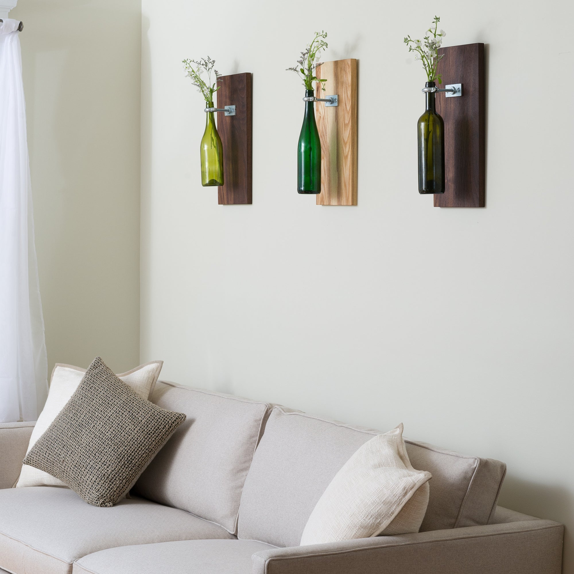 The Adeline Hanging Wine Bottle Display