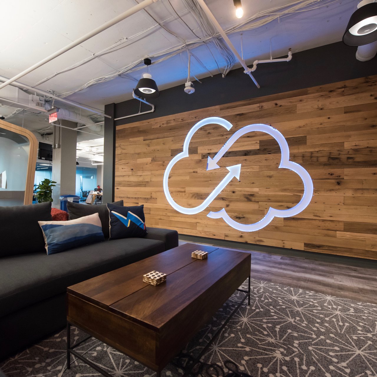 Reclaimed Oak Logo Wall